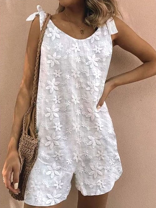 Adjustable Straps Pockets Loose Jumpsuit