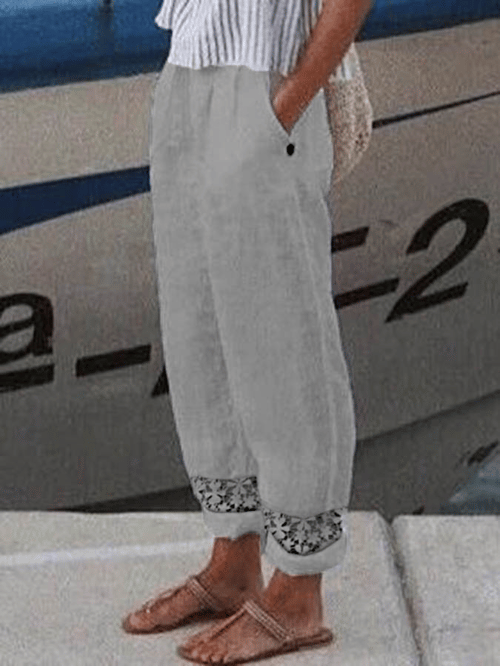 Elastic Waist Straight Leg Sweatpants