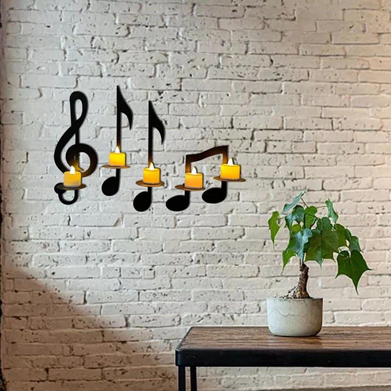 Sarindo™ | Muzieknoot Wandkandelaar