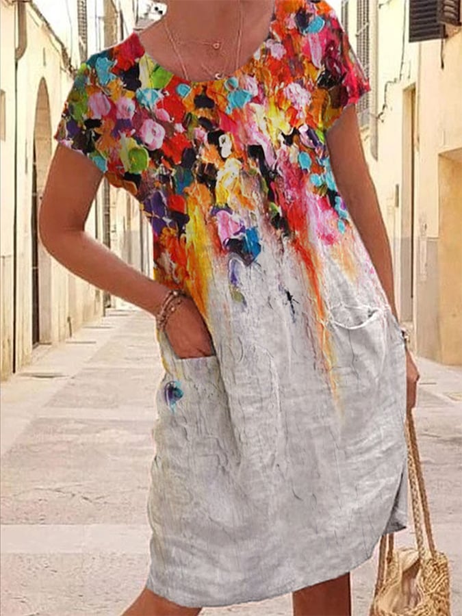 Fashion Floral Print Dress