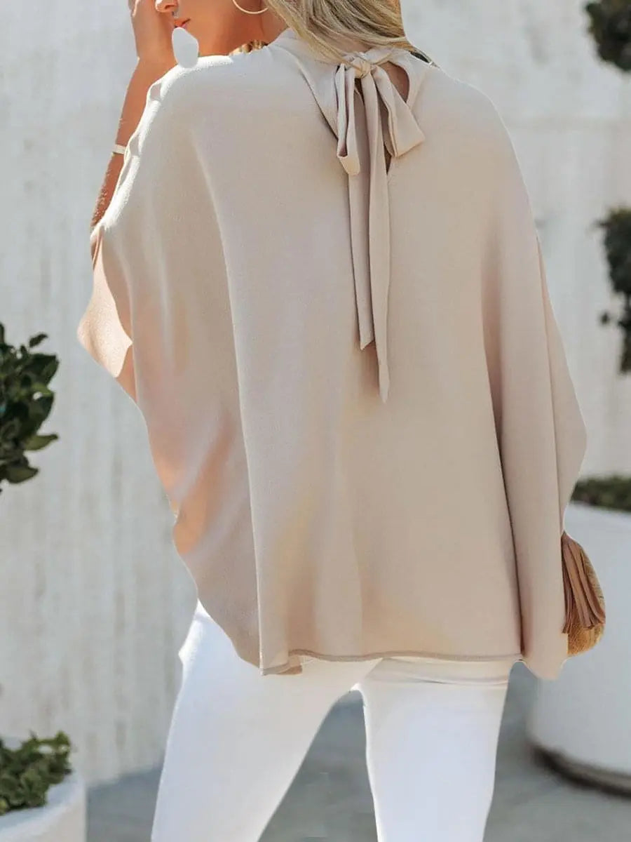 Stand Collar Cover-Up Tops