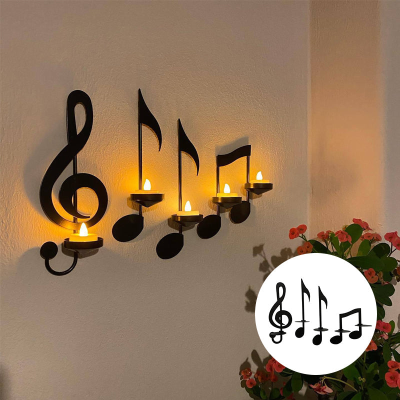 Sarindo™ | Muzieknoot Wandkandelaar