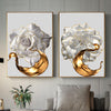 Sarindo™ - Gouden Bloemen Kunst