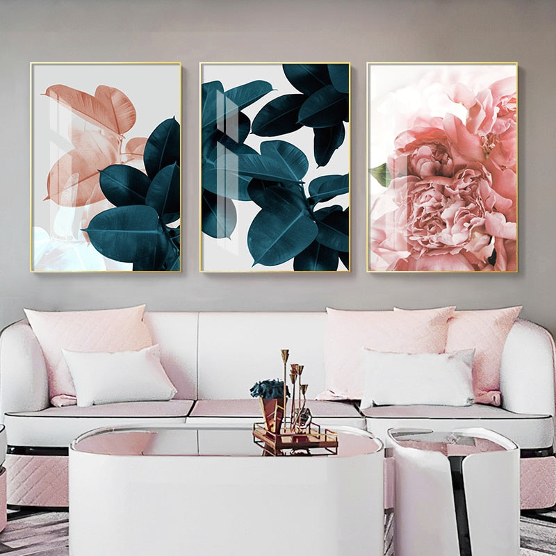 Sarindo™ - Roze Blad Kunst
