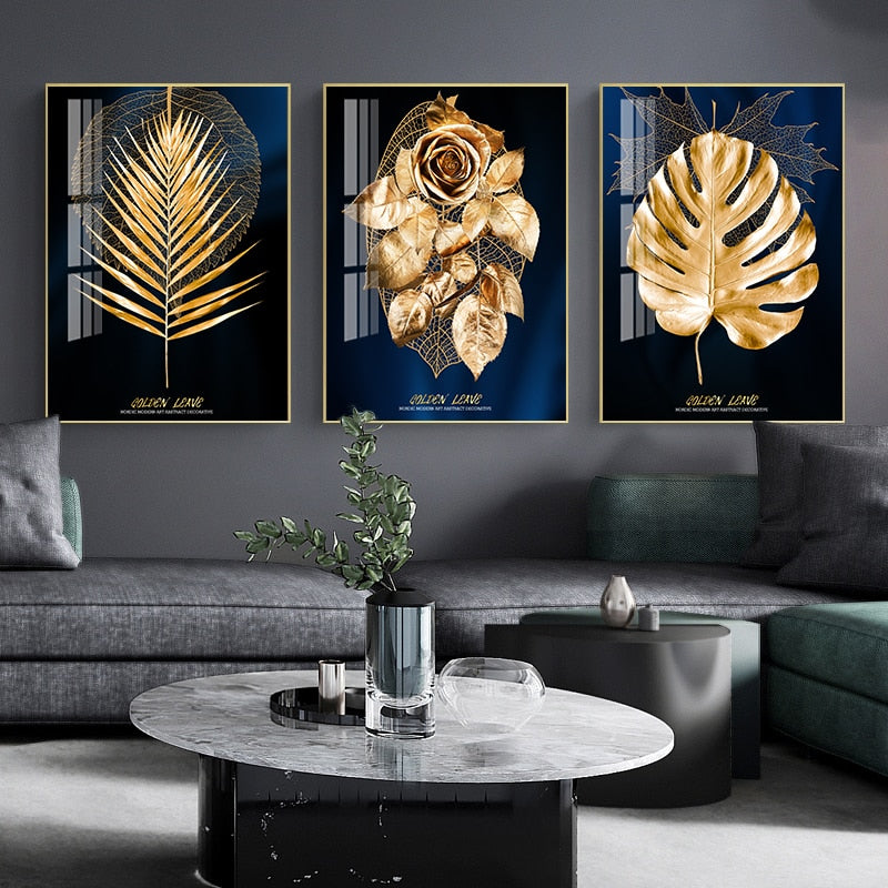 Sarindo™ - Gouden Bladeren Kunst