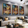 Sarindo™ - Gouden Bloemen Kunst
