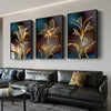 Sarindo™ - Gouden Bloemen Kunst