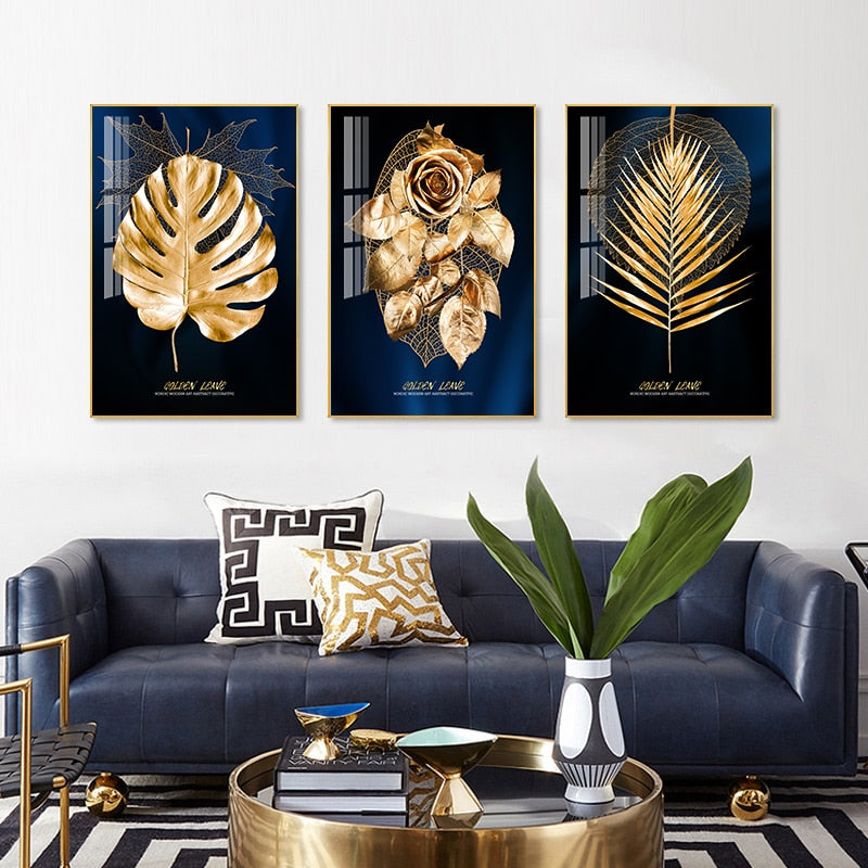 Sarindo™ - Gouden Bladeren Kunst