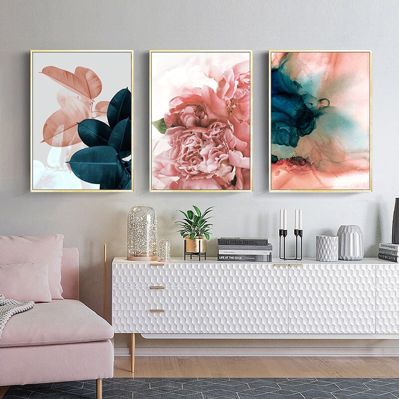 Sarindo™ - Roze Blad Kunst
