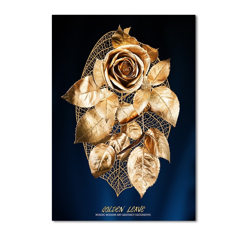 Sarindo™ - Gouden Bladeren Kunst