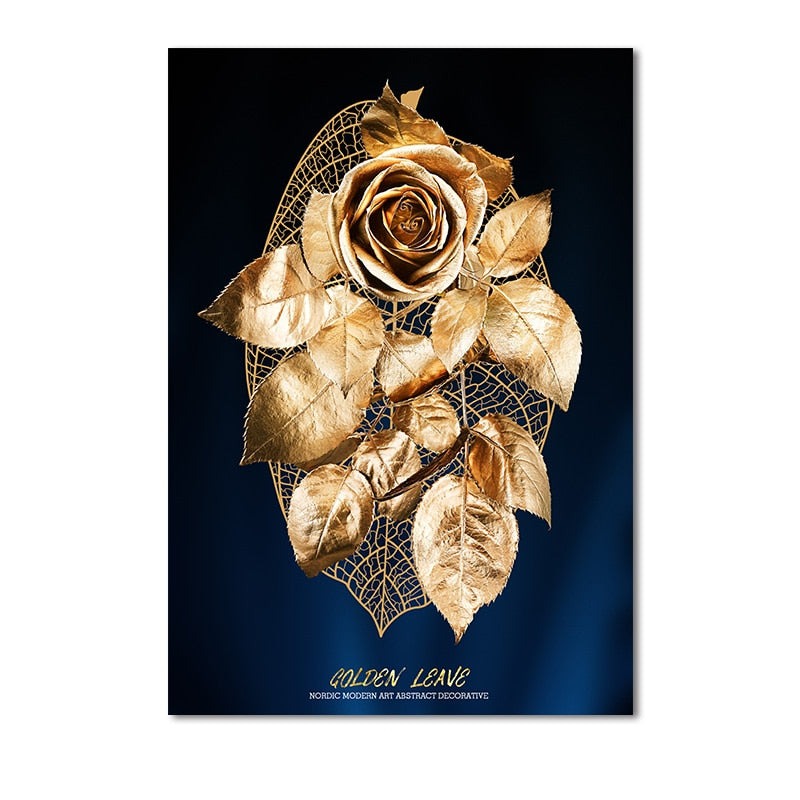 Sarindo™ - Gouden Bladeren Kunst