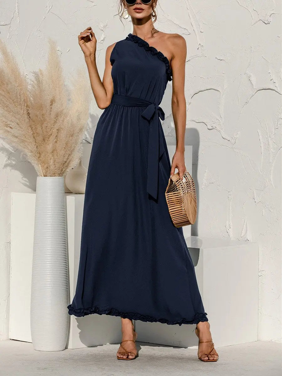 Ruffle One-Sided Dress