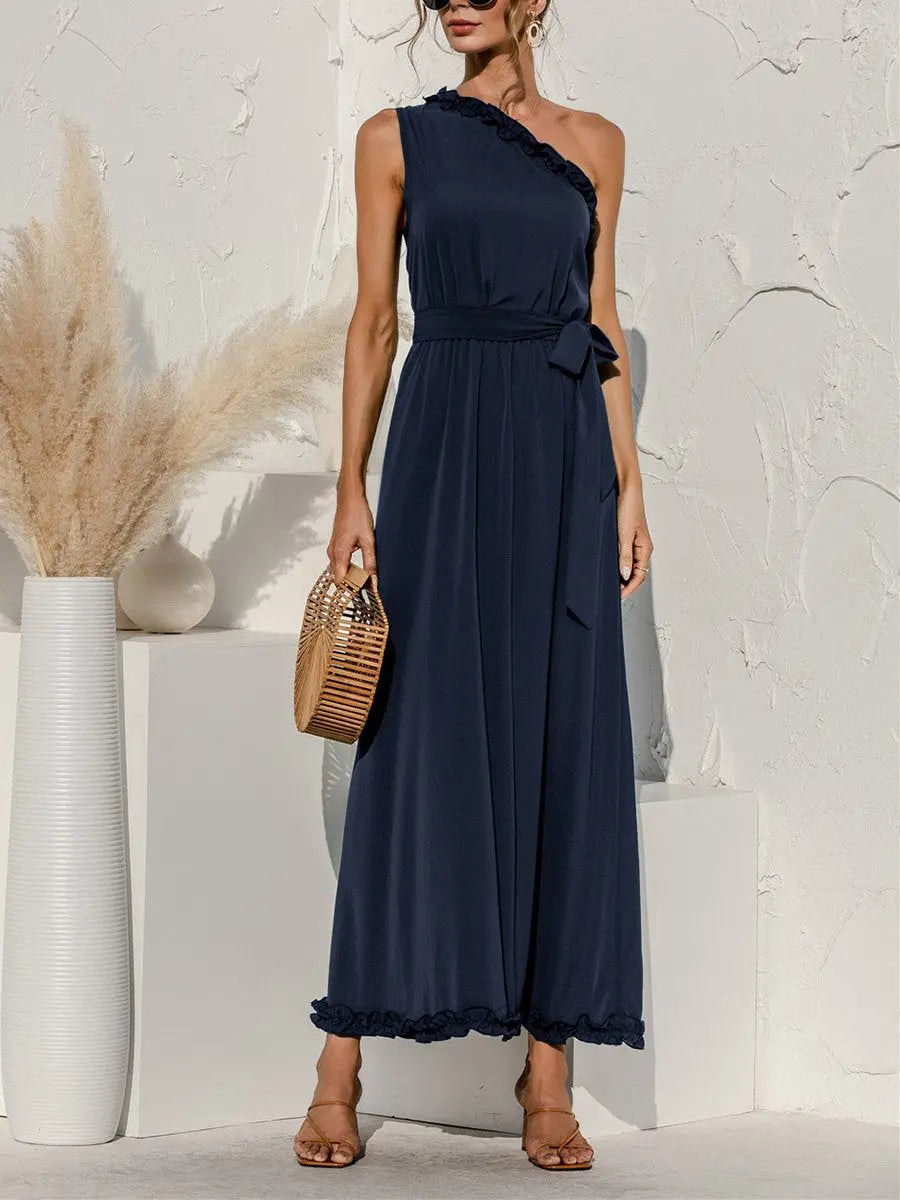 Ruffle One-Sided Dress