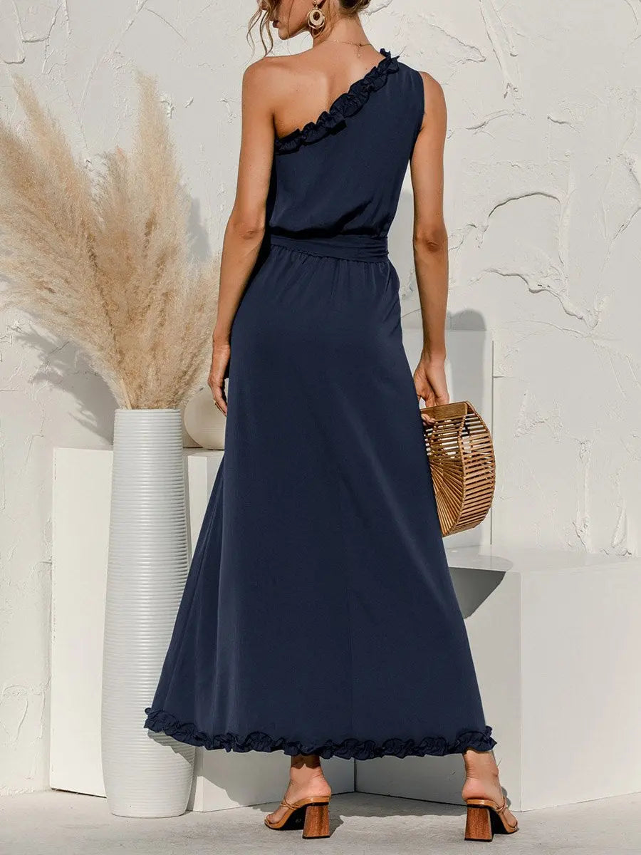 Ruffle One-Sided Dress