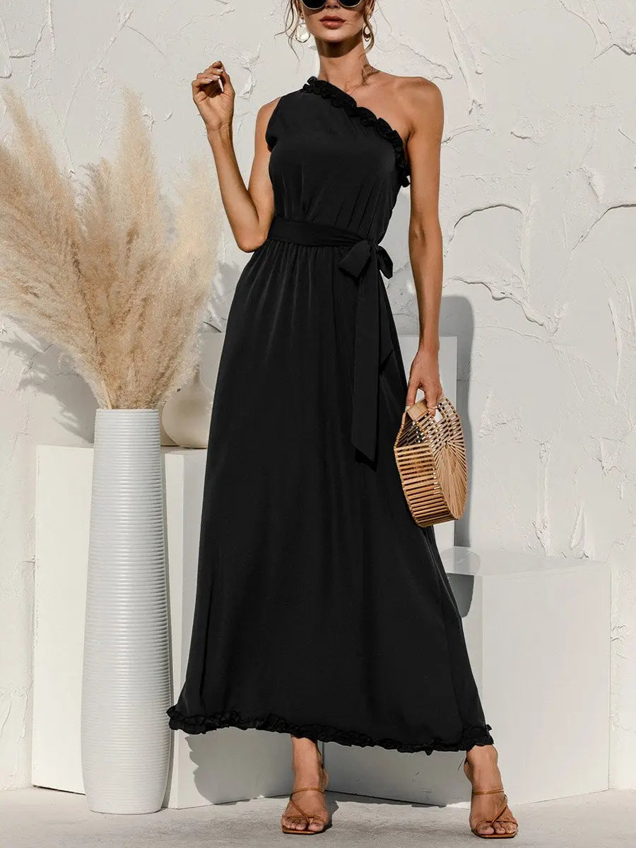 Ruffle One-Sided Dress