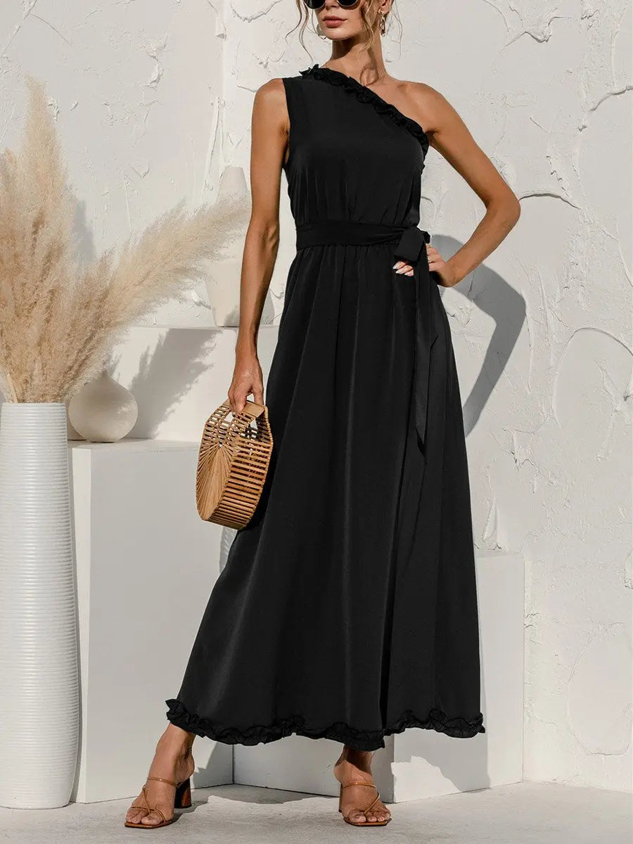 Ruffle One-Sided Dress