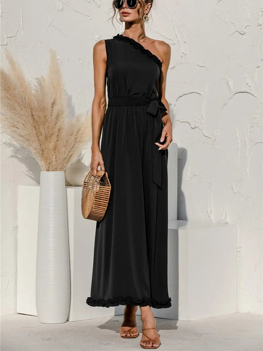 Ruffle One-Sided Dress