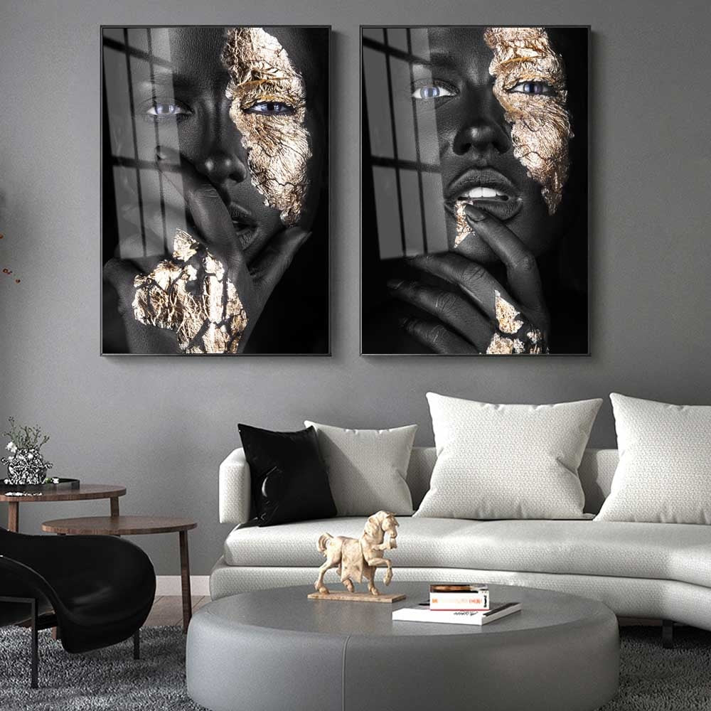 Sarindo™ - Goud gezicht Canvas