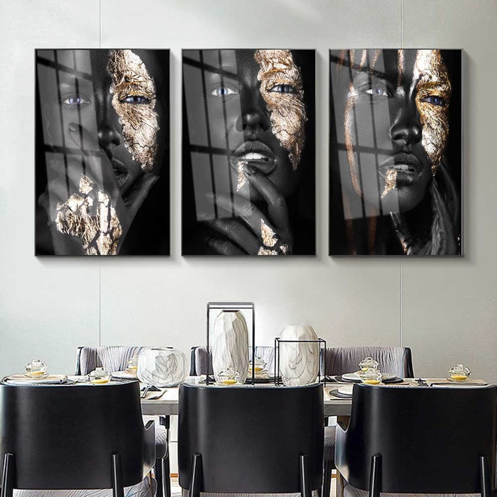 Sarindo™ - Goud gezicht Canvas
