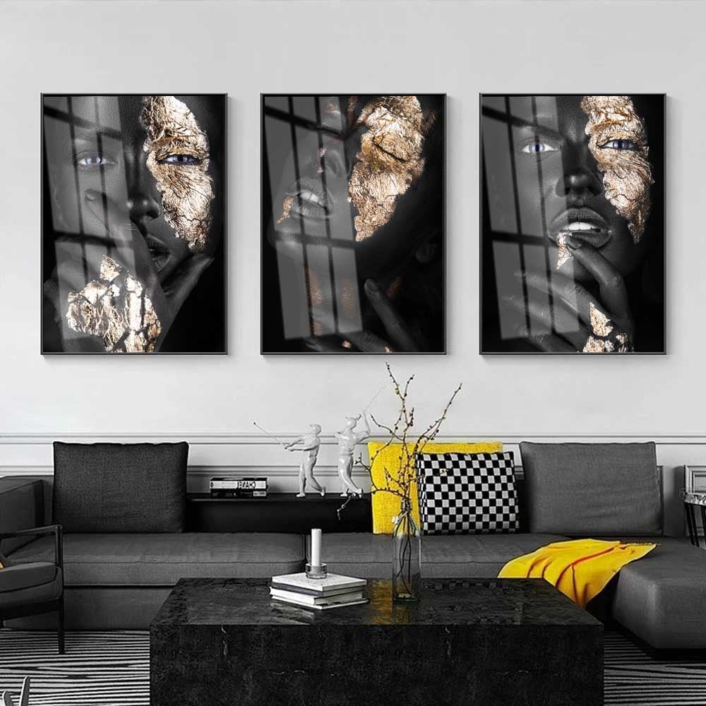 Sarindo™ - Goud gezicht Canvas