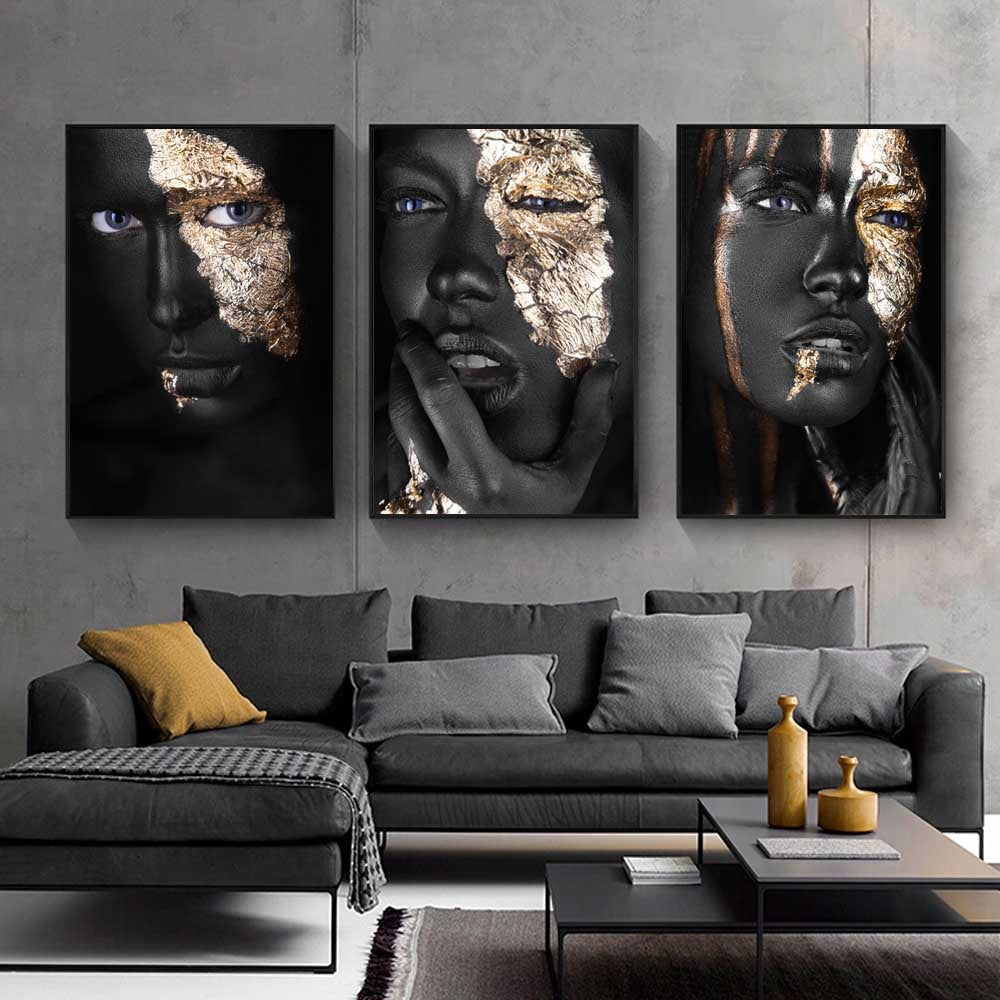 Sarindo™ - Goud gezicht Canvas
