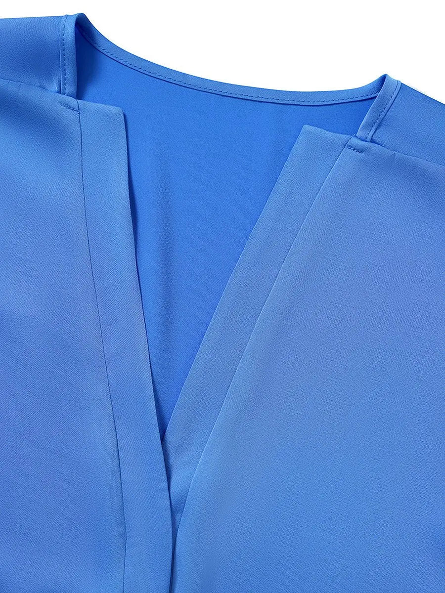 V-Neck Half Sleeve Tops