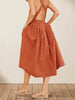 Sleeveless Pleated Dress
