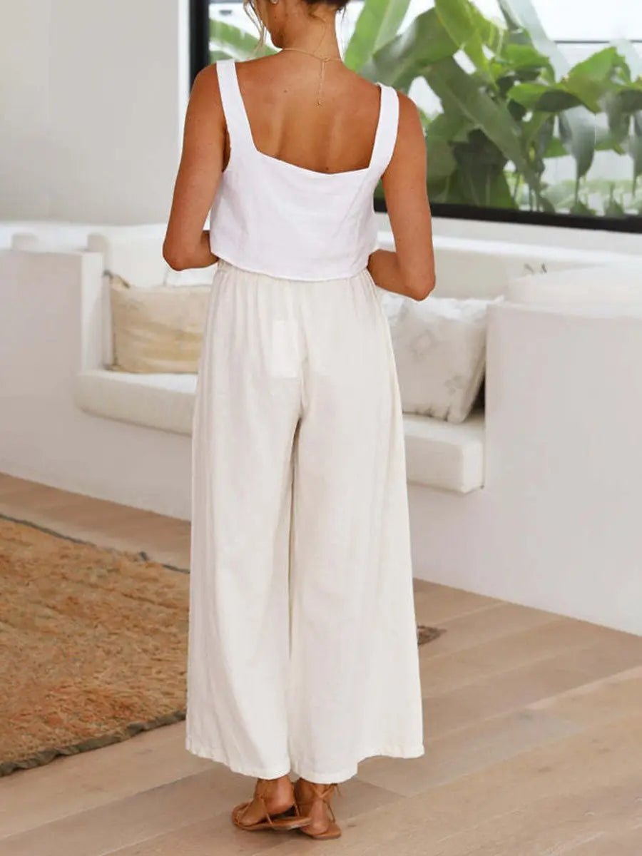 High-waist Wide-Leg Pants