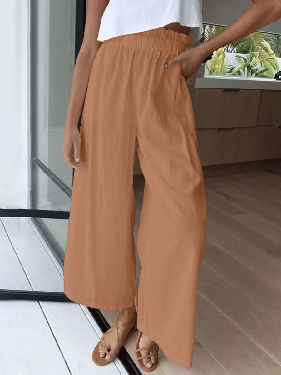 High-waist Wide-Leg Pants