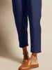 V Neck Belted Jumpsuit