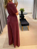 Puffed Sleeves Dressy Jumpsuit