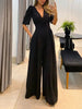 Puffed Sleeves Dressy Jumpsuit