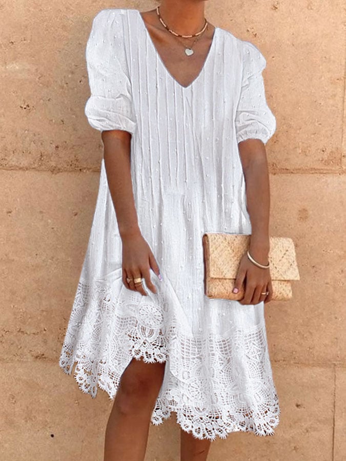 Ladies Loose Dress Retro