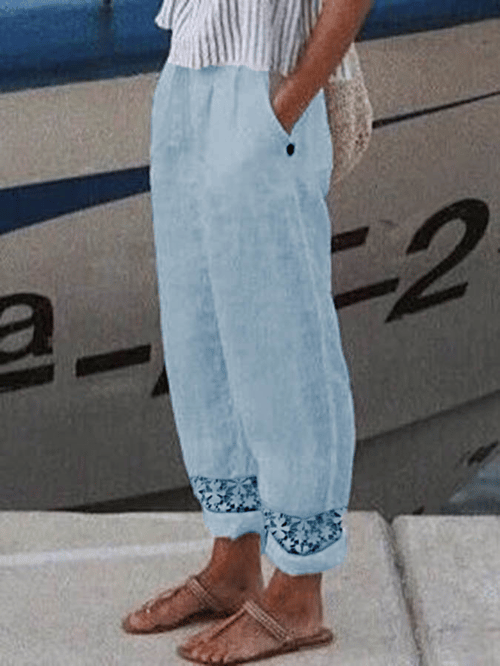 Elastic Waist Straight Leg Sweatpants