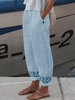 Elastic Waist Straight Leg Sweatpants