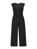 Frill Sleeve Belted Jumpsuits