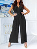 Frill Sleeve Belted Jumpsuits